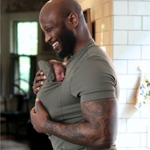 Lalabu Dad Shirt Baby “Fern” Green Shirt